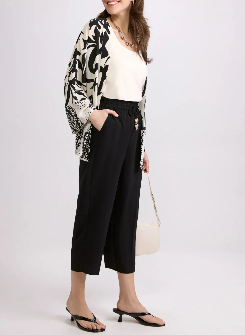Drawstring Straight-Leg Pants