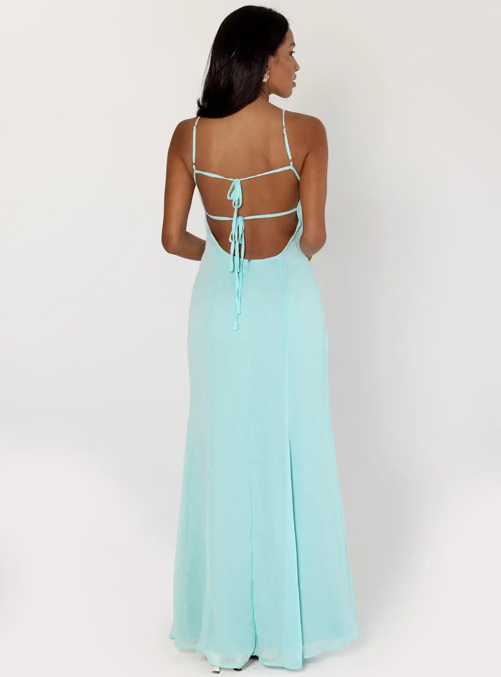 Off Shoulder Beaded Maxi Dress