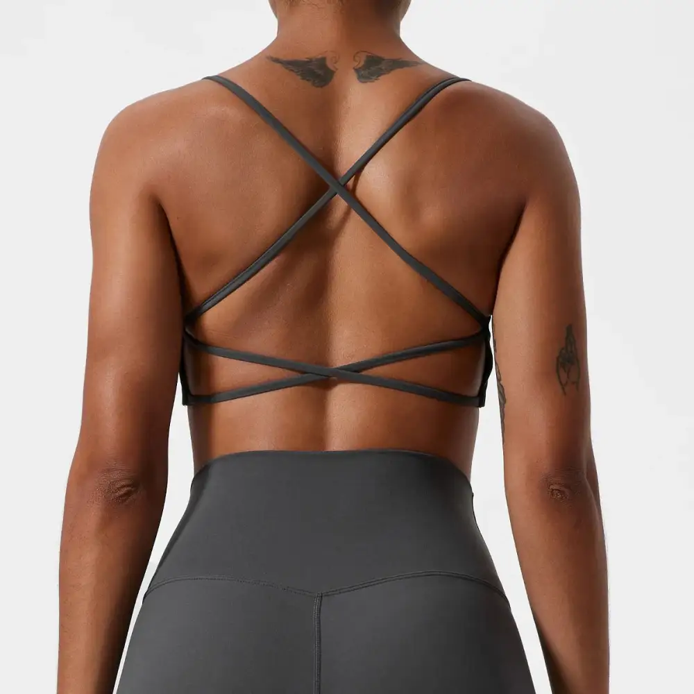 Sports Bra with Slim Straps