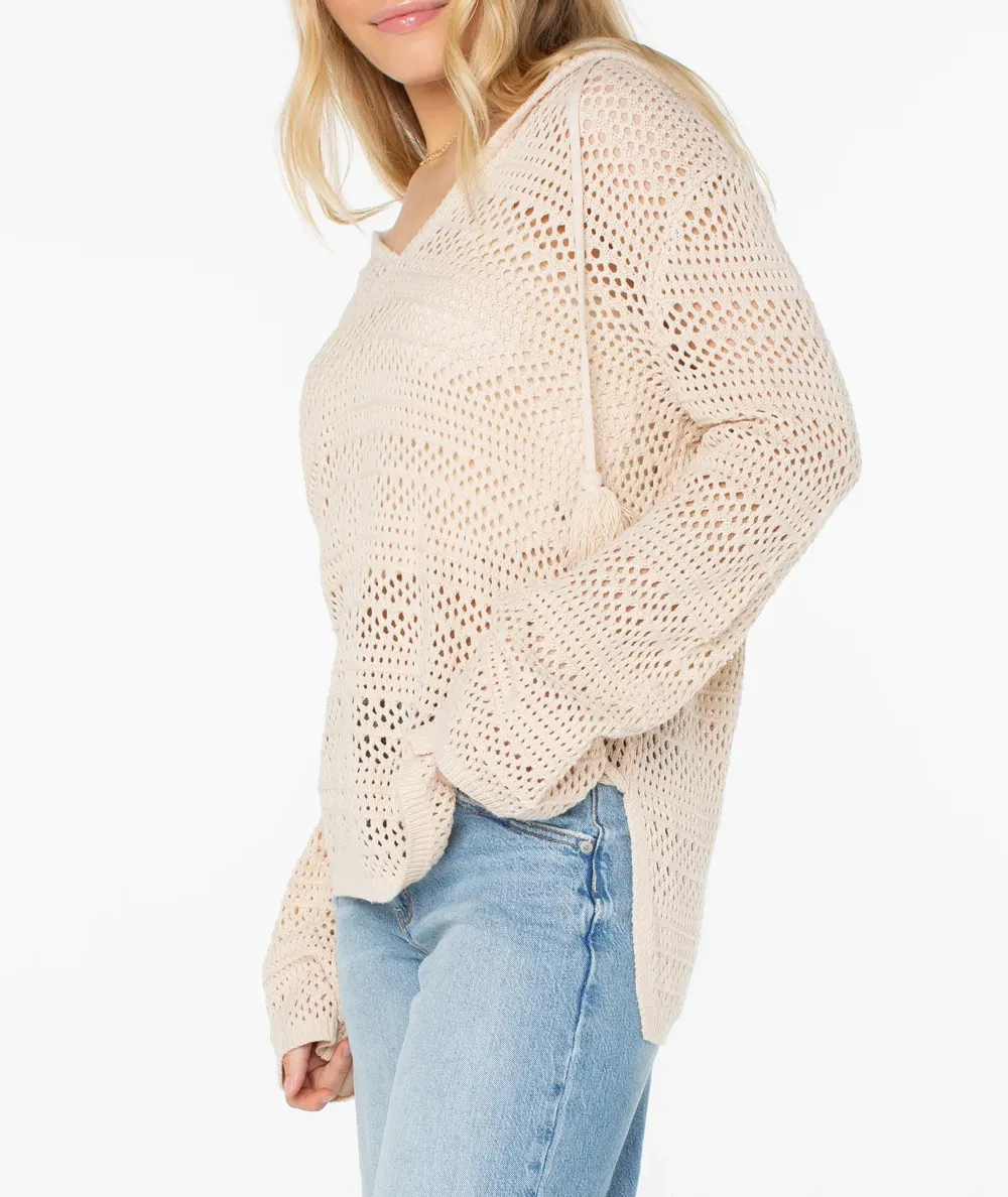 Women's Knitted Hooded Sweater