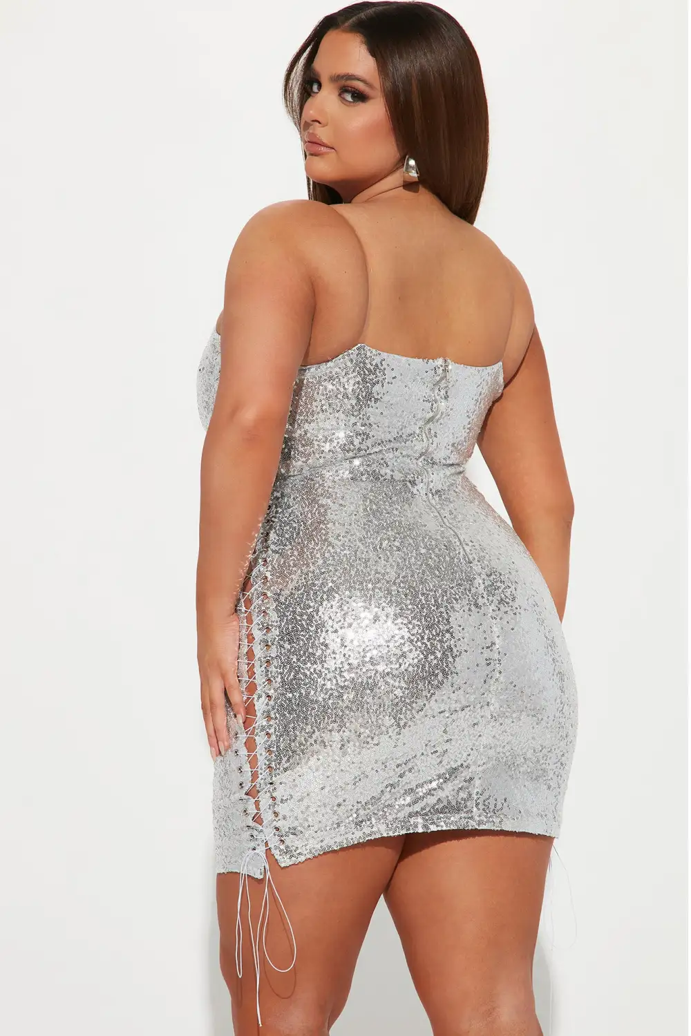 After Party Chic Sequin Mini Dress - Silver