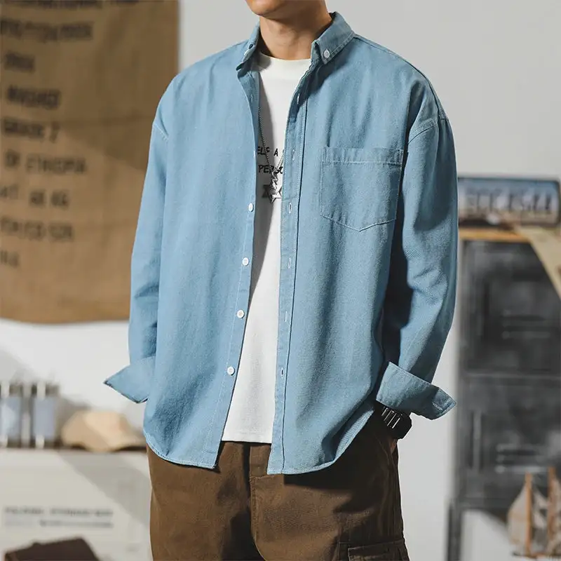 Washed Denim Button Shirt