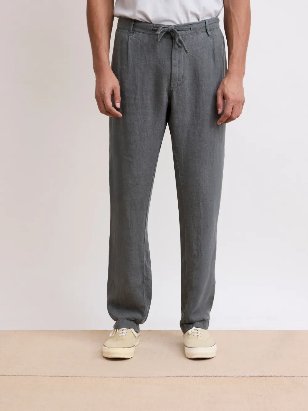 Casual Style Men's Green Eucalyptus Linen Pants