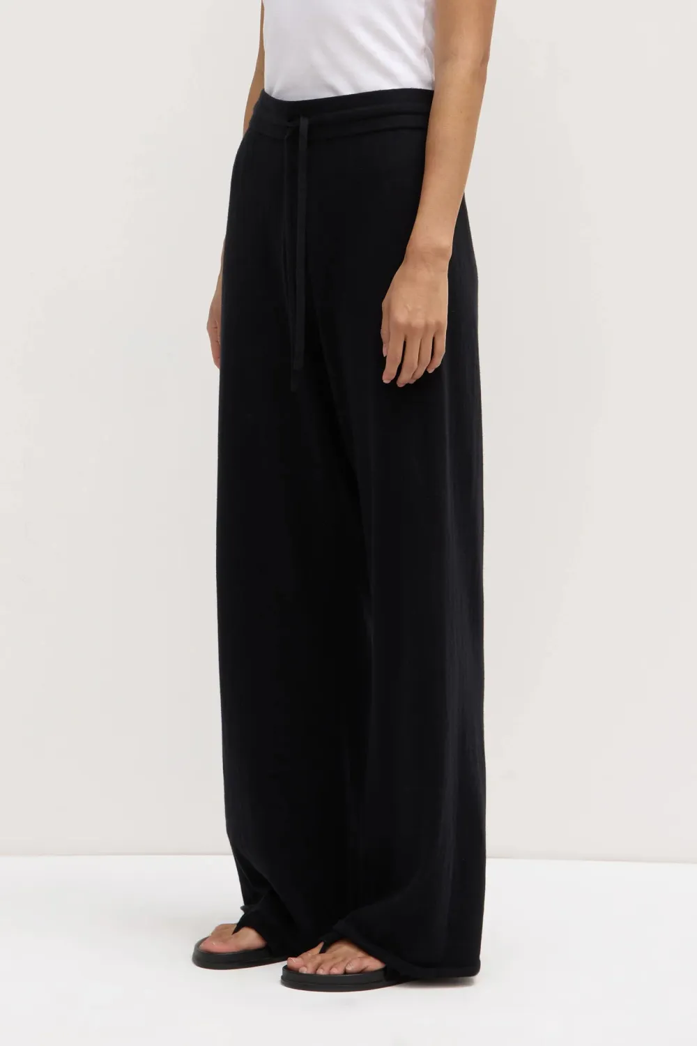 Wrap Up Elastic Waistband Pants