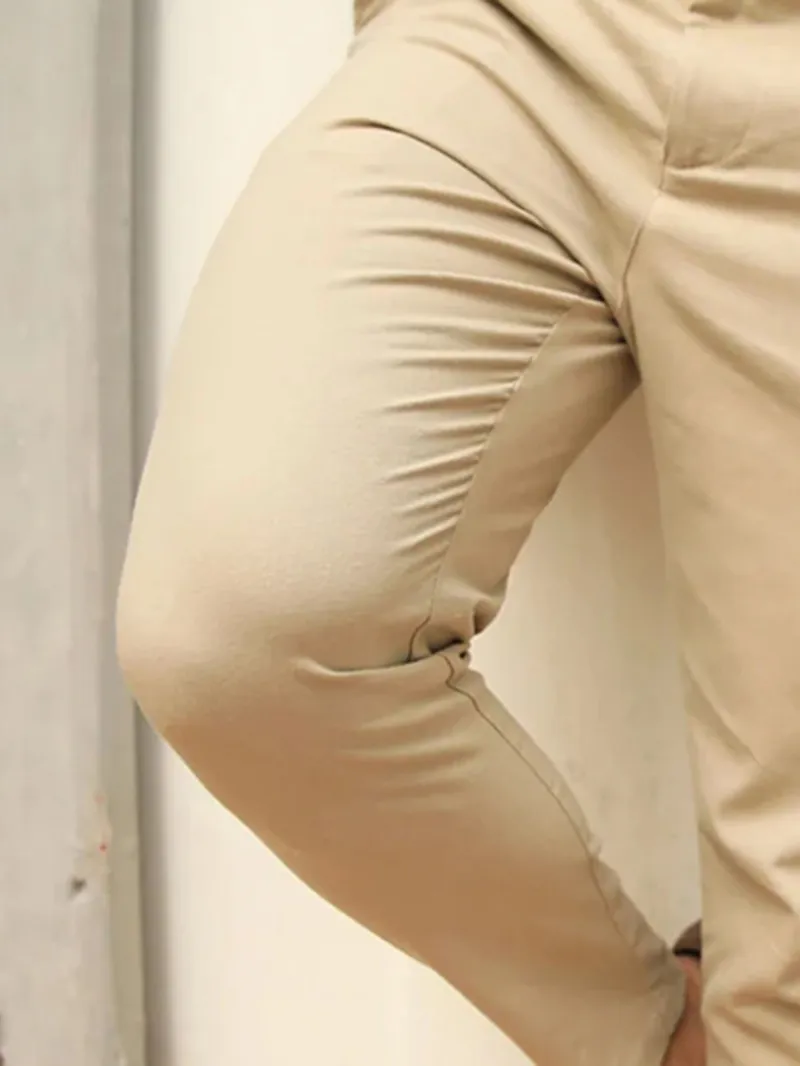 Men's Khaki Stretch Twill Pants