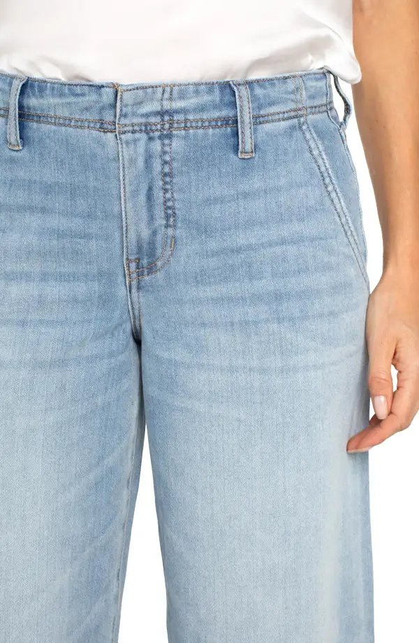Straight Leg Flare Leg Jeans