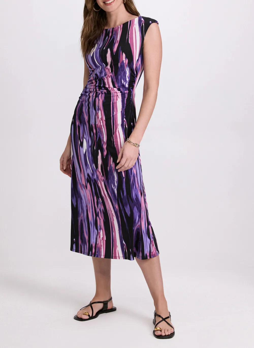 Chiffon Casual Women's Multi-Color Dress