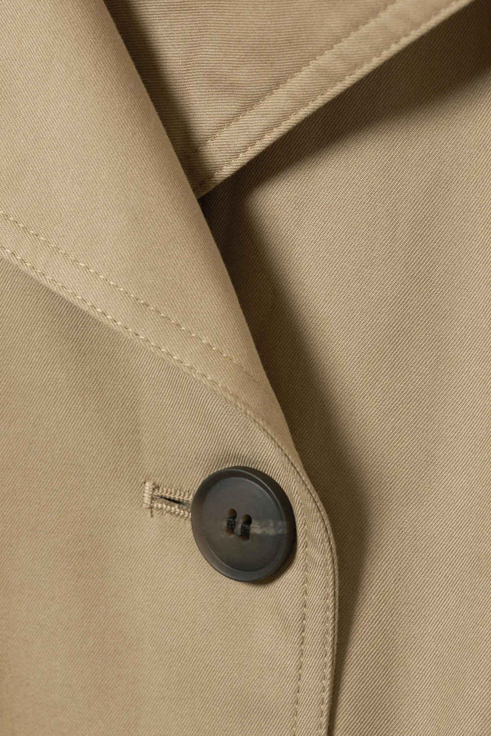 Tied Button Up Long Coat
