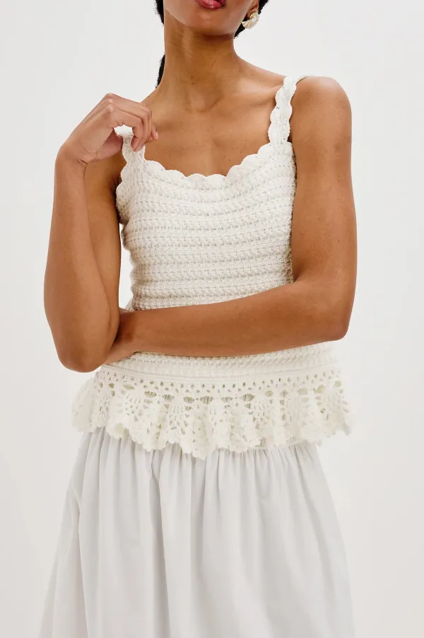 Lace Knitted Texture Tank Top