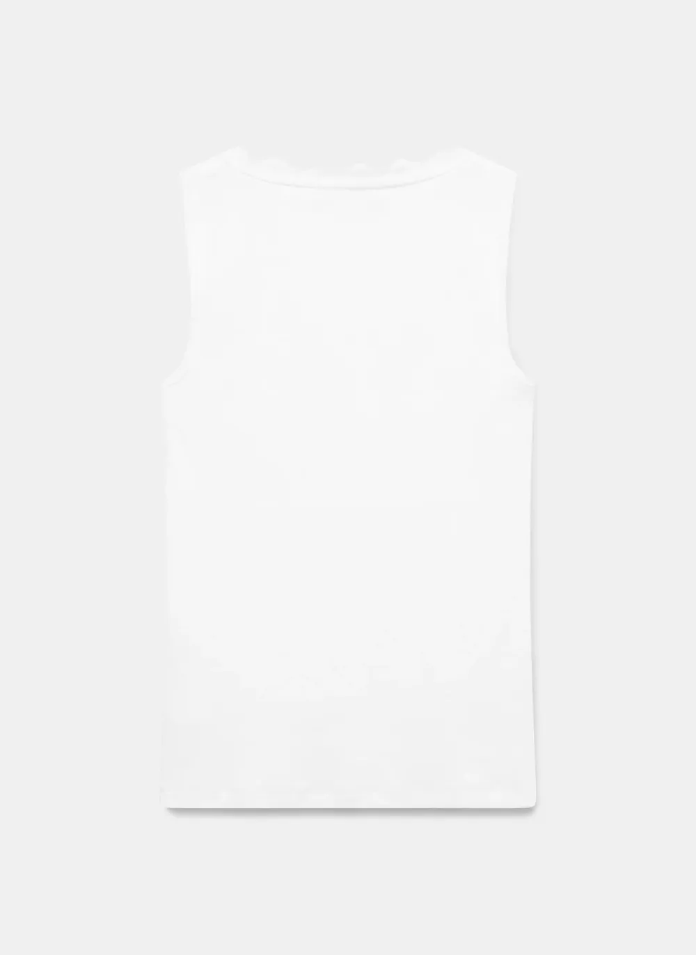 Casual Style Scallop Trim Vest