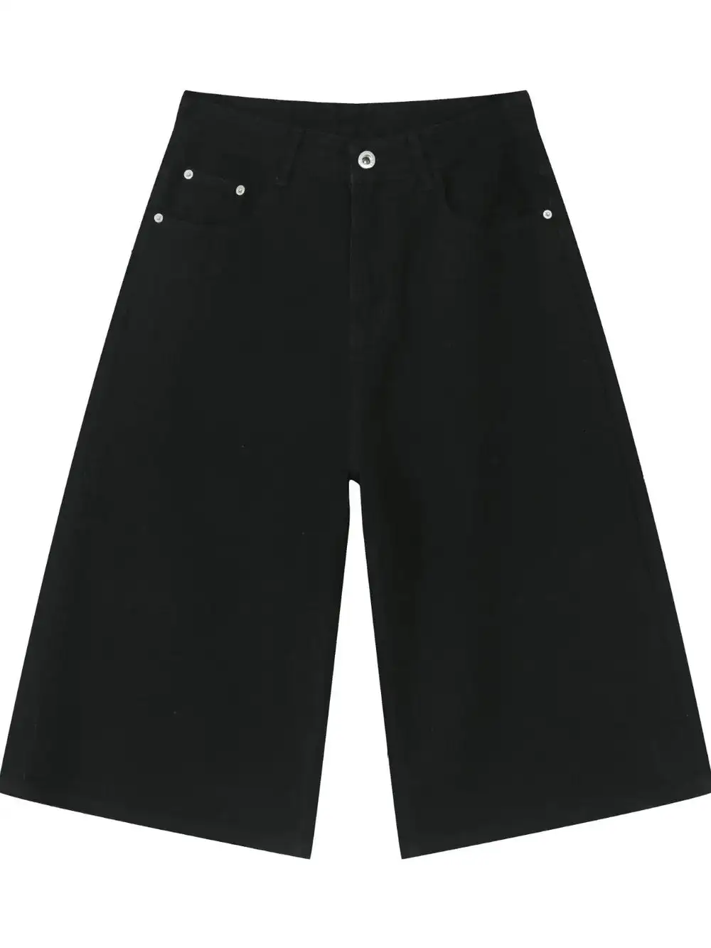 Minimal Cotton Blend Casual Shorts