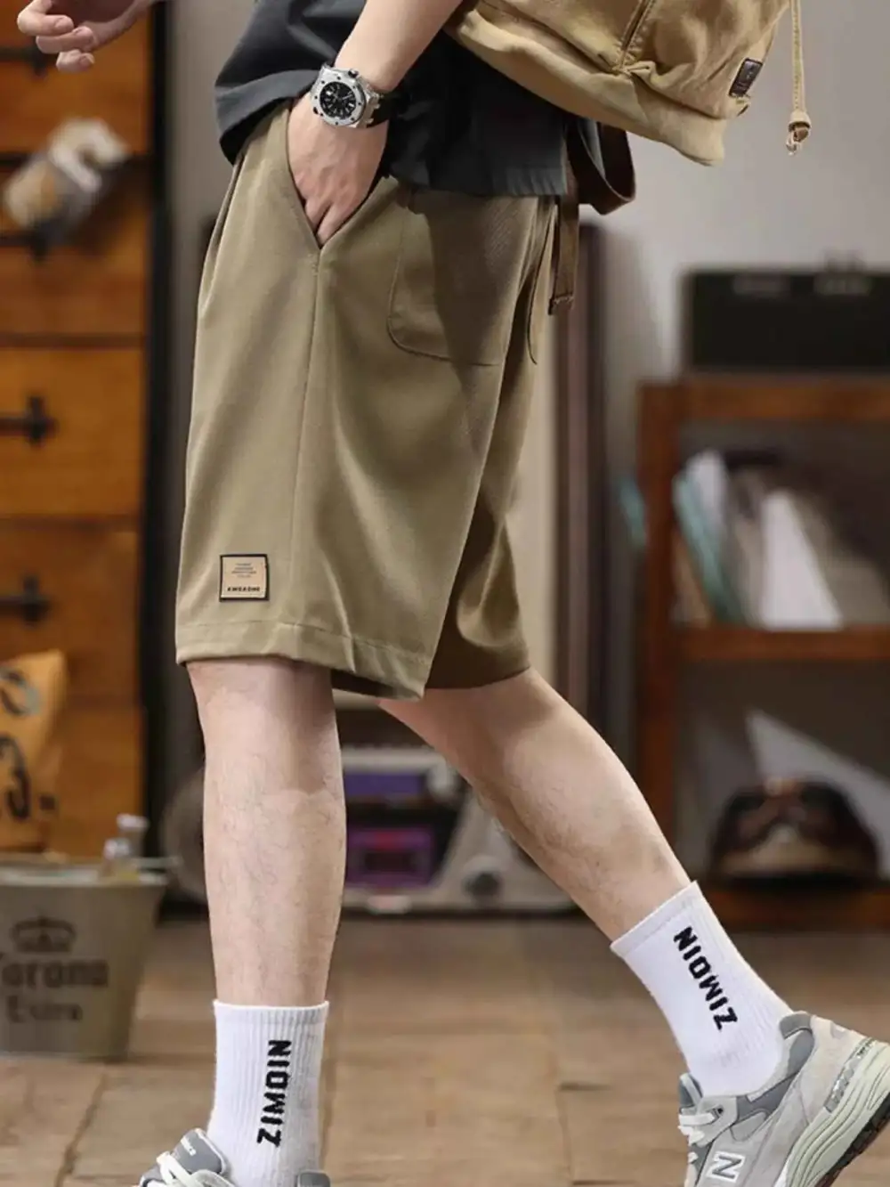 Casual Loose-Fit Drawstring Shorts