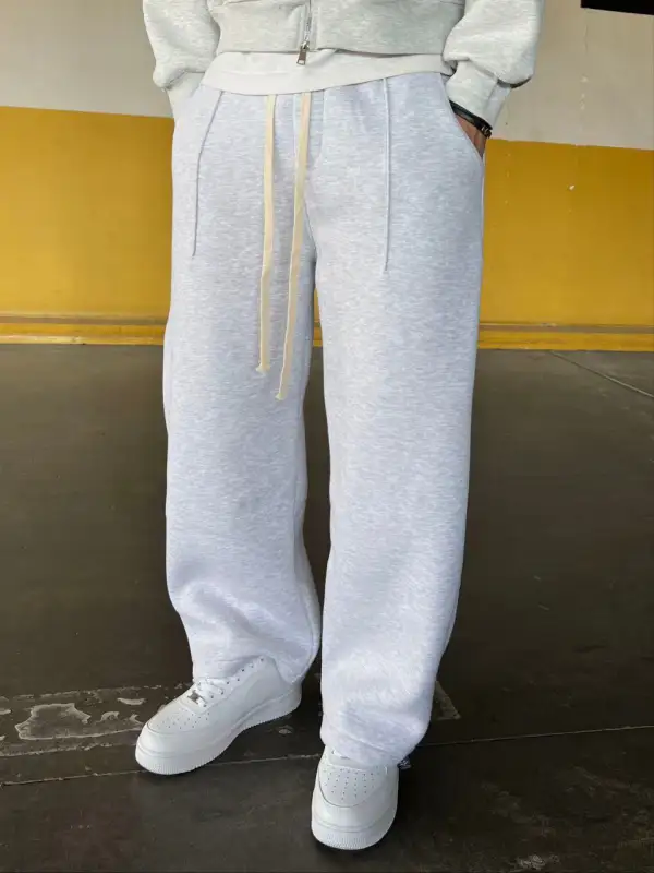 Daily Wide Leg Fleece Jogger Pants