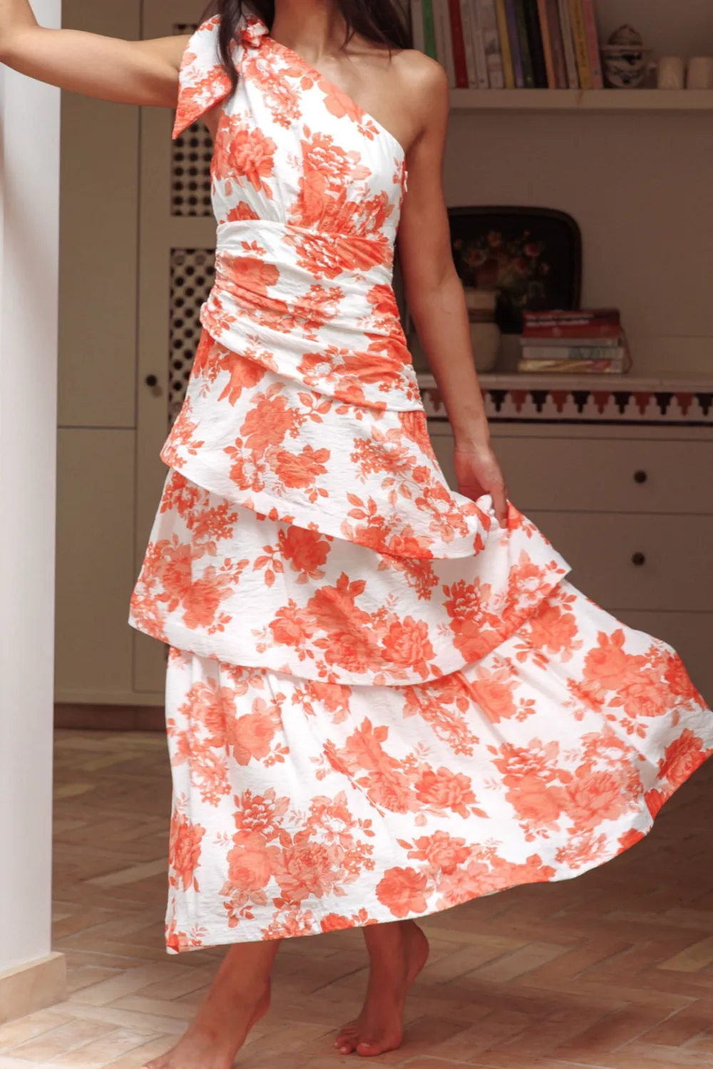 Fluid One Shoulder Maxi Dress