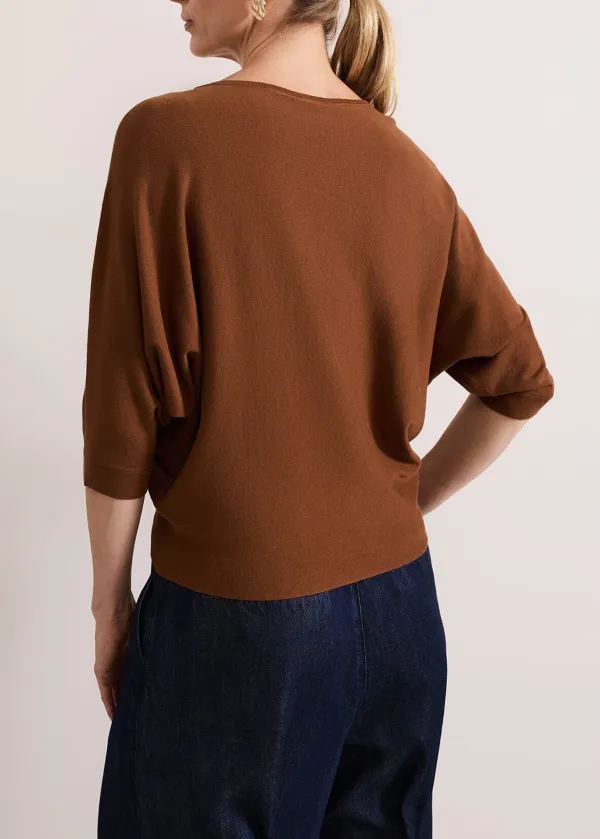 Simple Solid Color Round Neck Top
