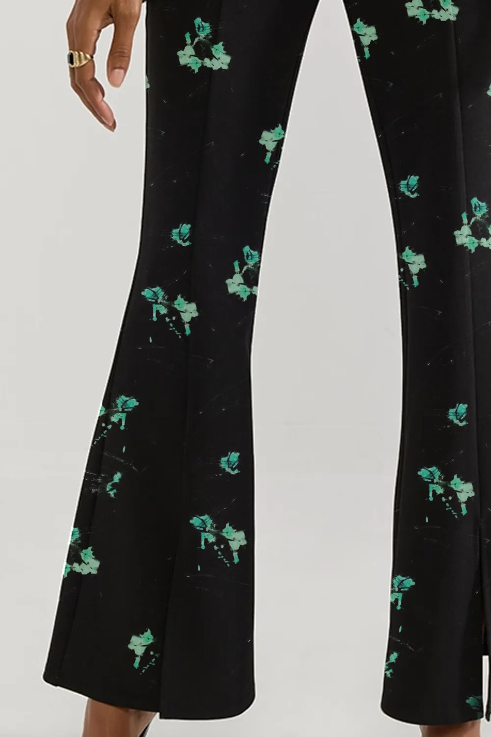 Jordan Front Slit Flare Pants