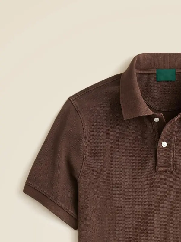 Brown Short Sleeve Classic Polo Shirt