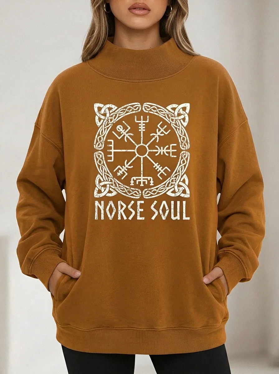 Norse Soul Viking Compass Casual Hoodie Sweatshirt
