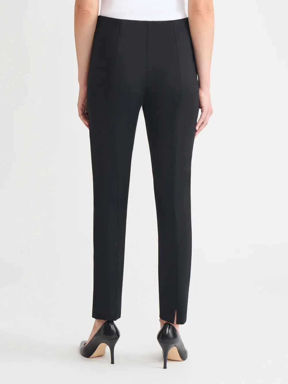 Solid Color Slim Fit Pants