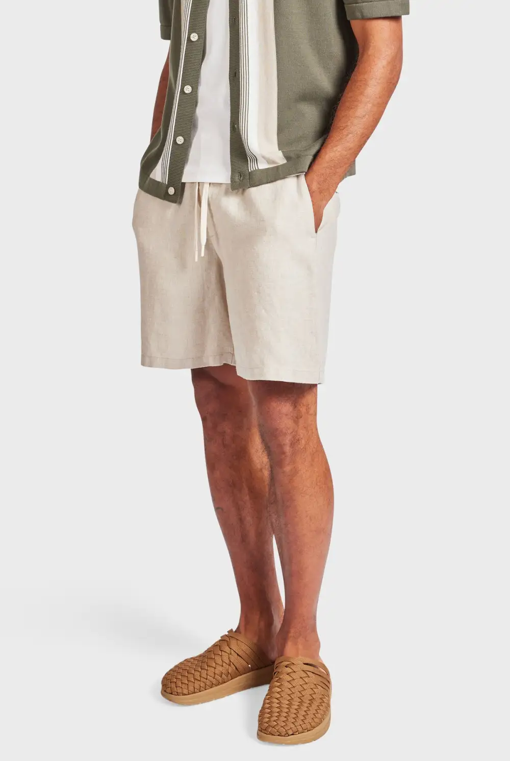 Jeff Linen Short-Oatmeal