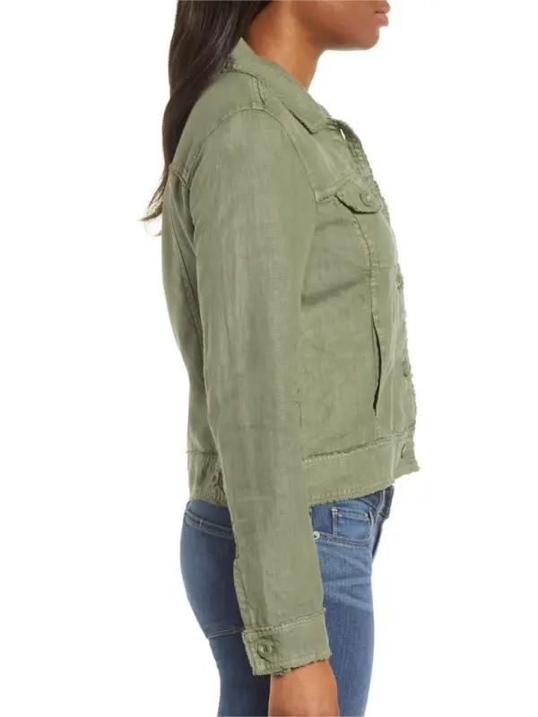 Linen Raw Edge Jacket