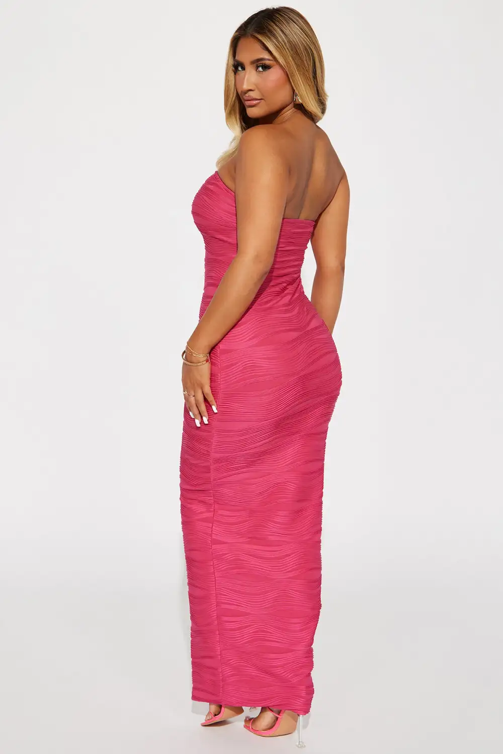 Take Me In Maxi Dress - Hot Pink