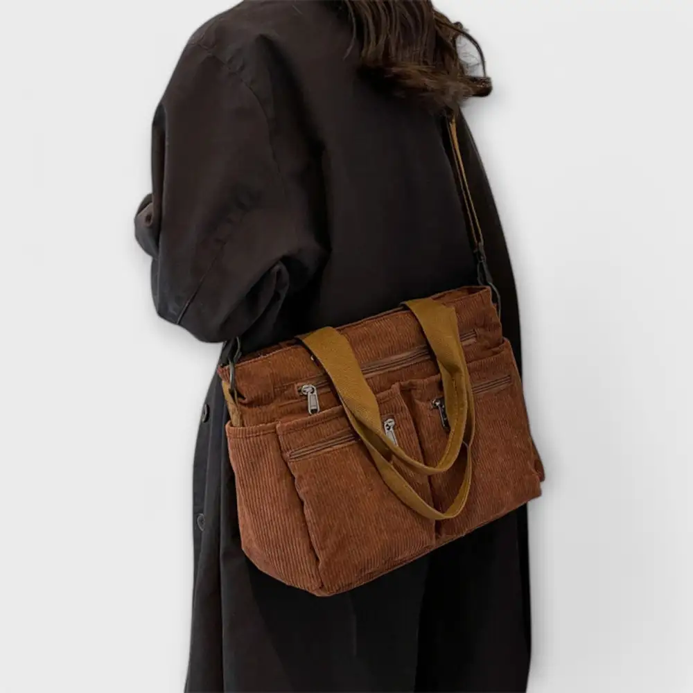 Nylon Soft Grain Tote Bag