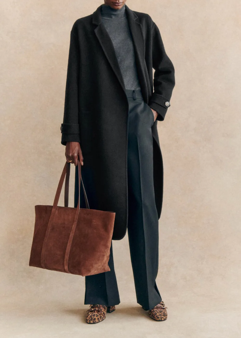 Long Double-Sided Wool Coat