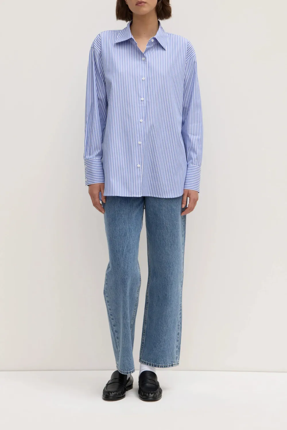 Exquisite Pure Cotton Poplin Loose Shirt