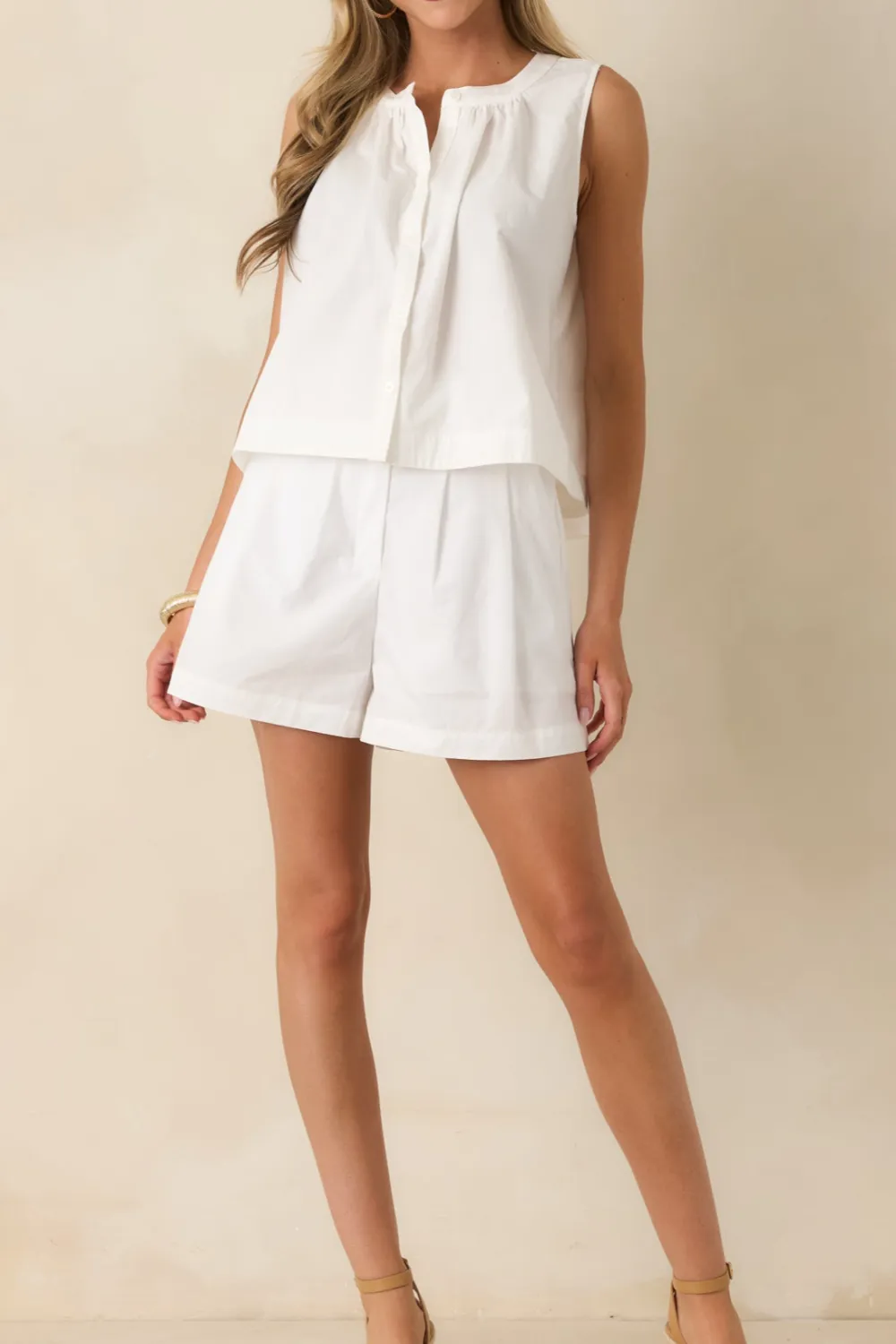 White Classic Shorts