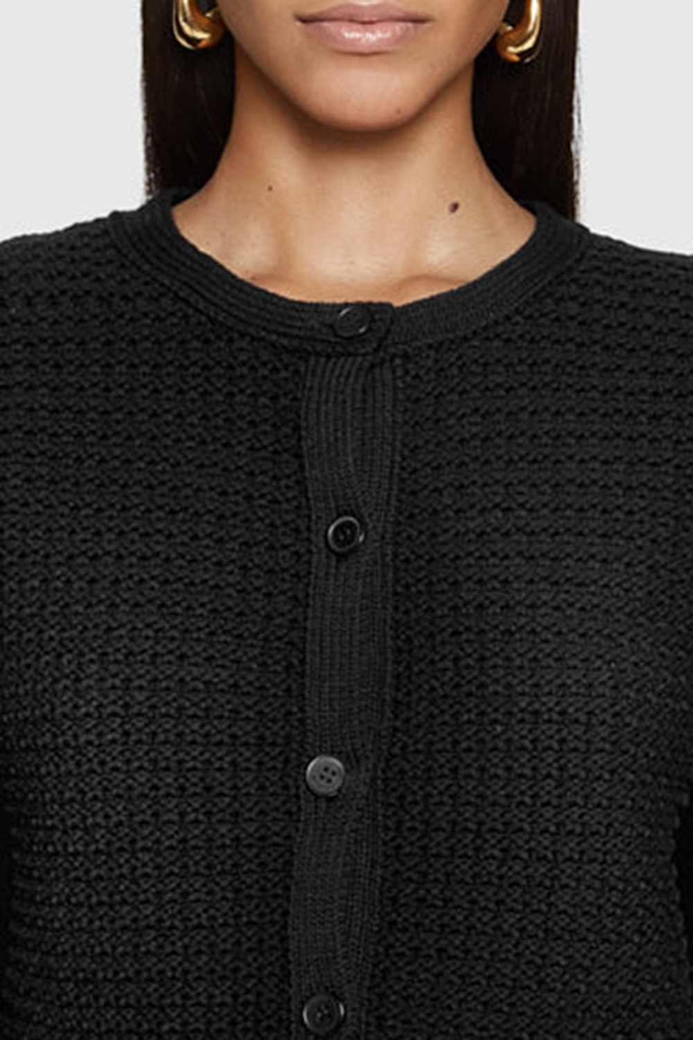 Black Wool Top