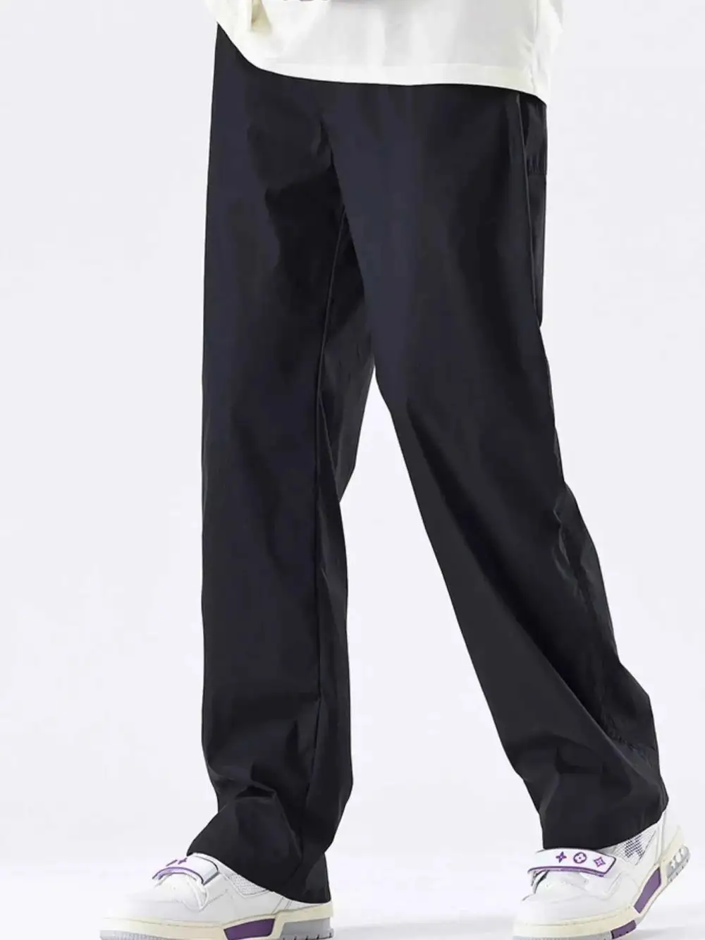 Wide-Leg Relaxed Fit Pants