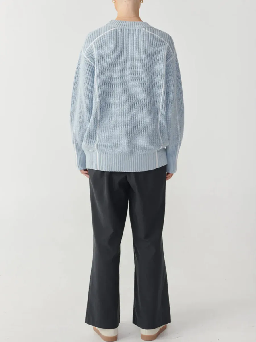 Oversized Ribbed Knit Sweater