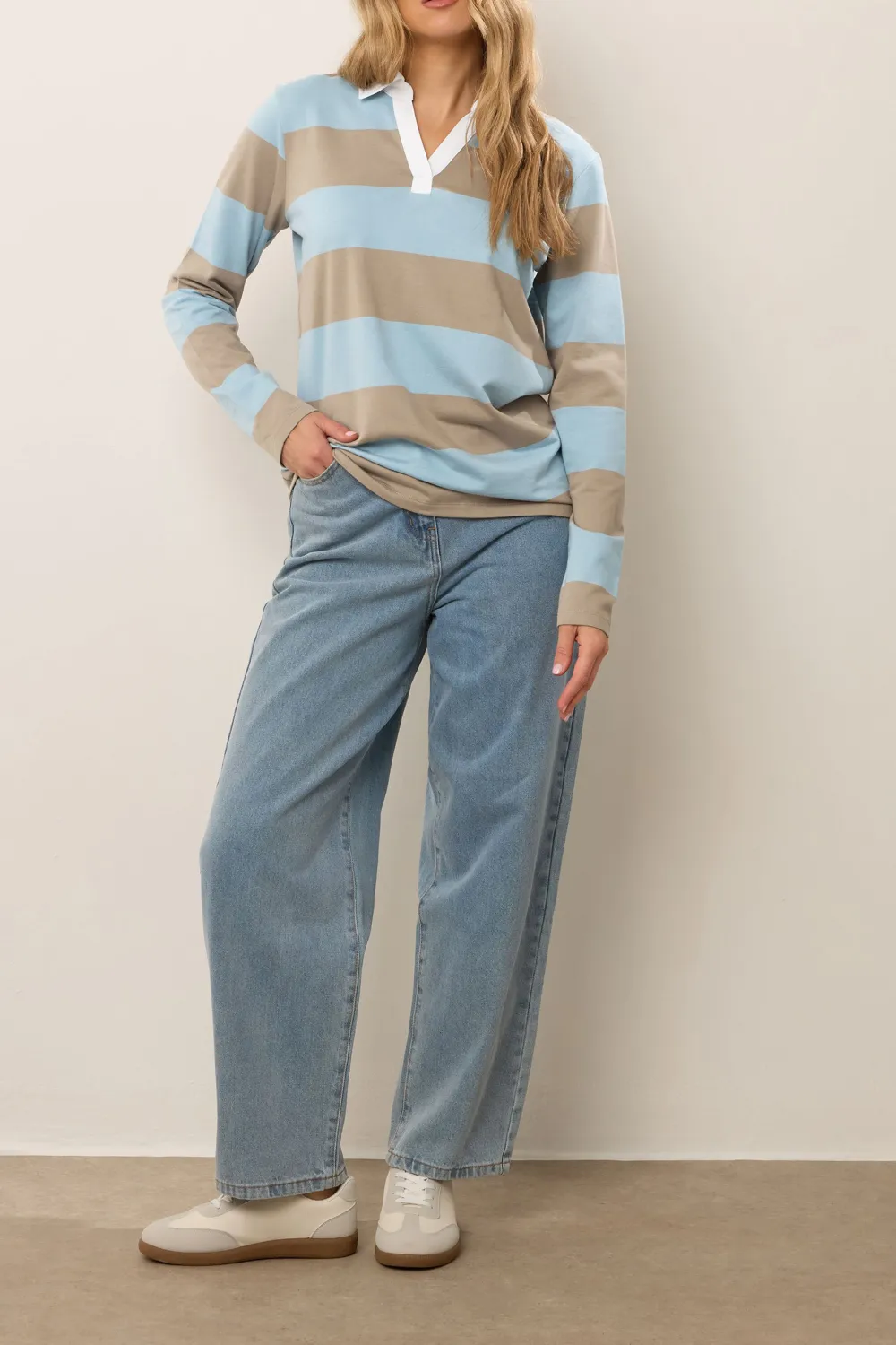 Bold Striped Hoodie With Contrasting Colors