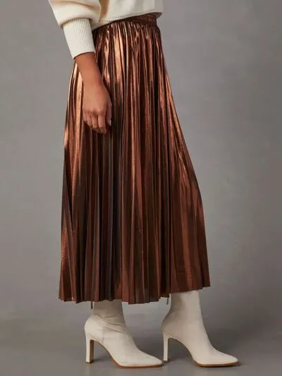 Pleated Midi Becoming June Skirt