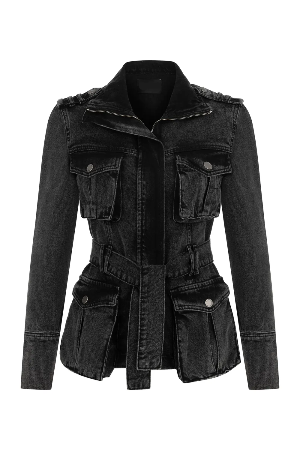 Lapel Denim Jacket