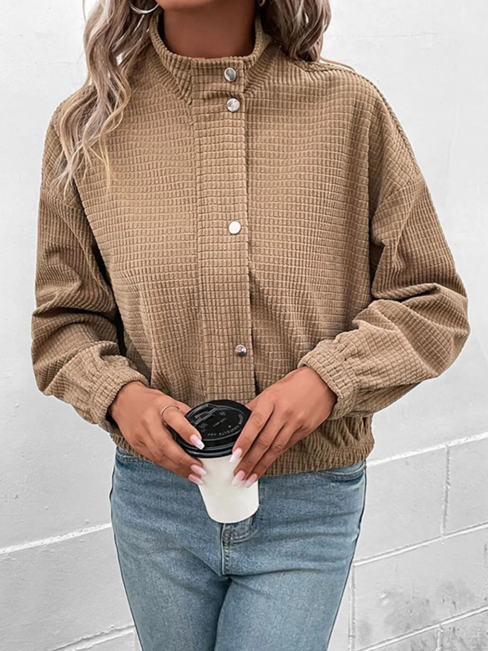 Long-sleeve Drop-shoulder Jacket