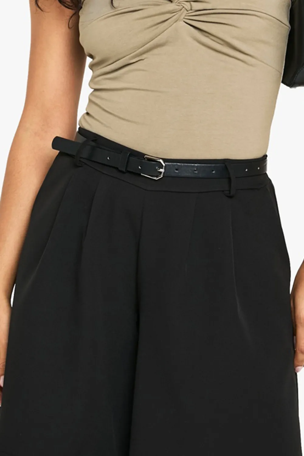 Wide-Leg Light And Breathable Women's High-Waisted Shorts