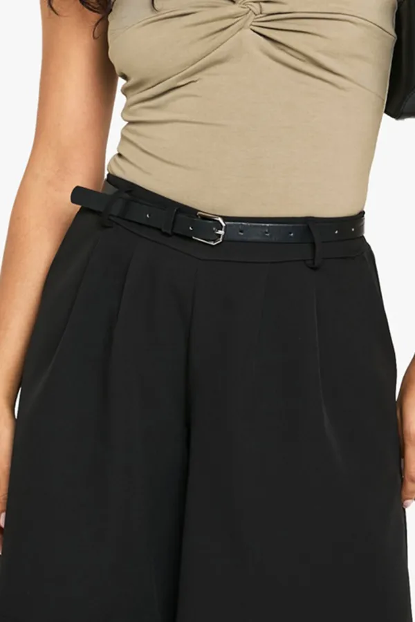 Wide-Leg Light And Breathable Women's High-Waisted Shorts