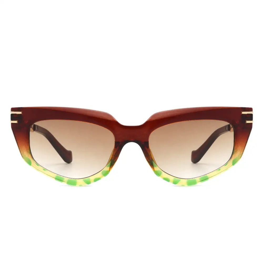 Chic Chain Link Design Cat-Eye Sunglasses