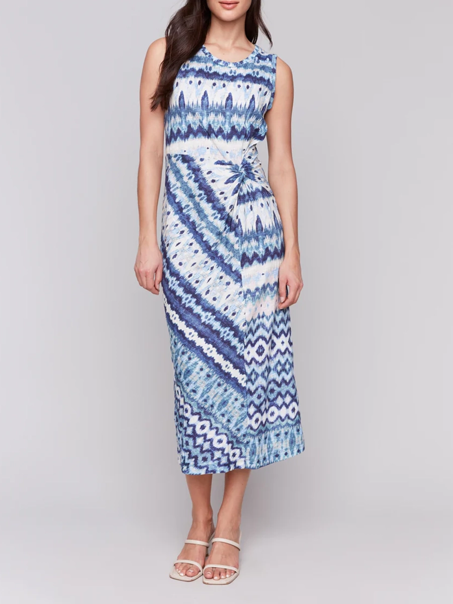 High-End Intellectual Sleeveless Dress