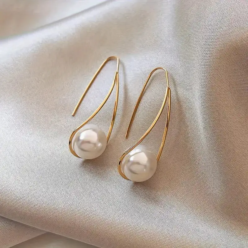 Braided Pearl Earrings