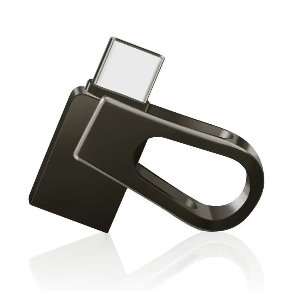Three in one USB flash drive with dual interface OTG Type-C, fast transfer of 10 level data storage, compatible with Android/iOS/HarmonyOS phones and computers