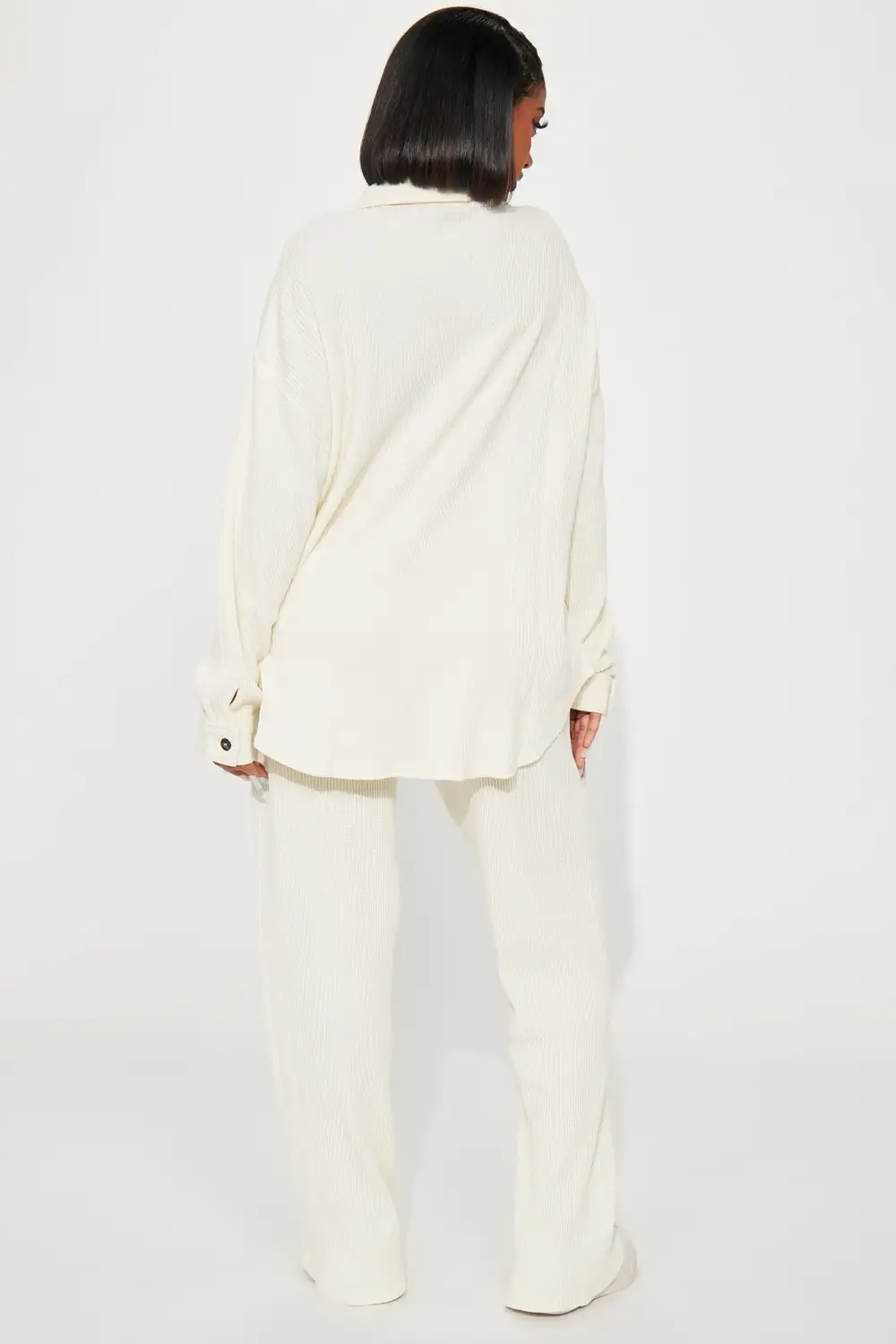 Kaylah Thermal Pant Set - Cream