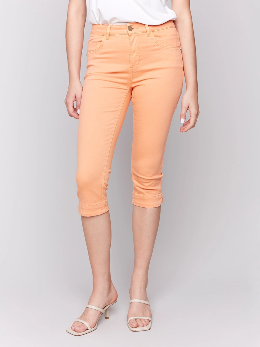 Slim Fit Women's Breathable Cotton Cropped Pants