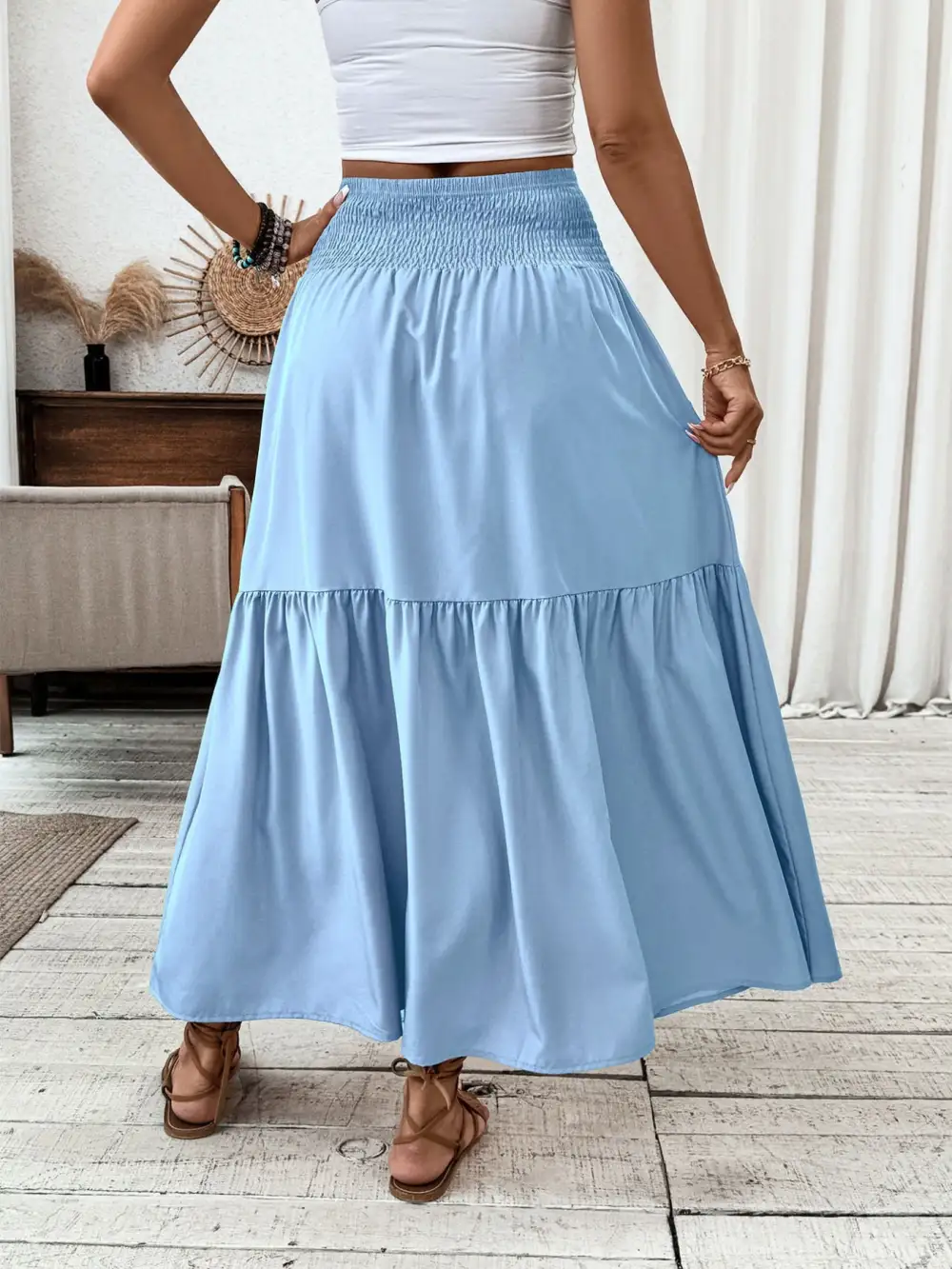 Tiered Smocked Skirt