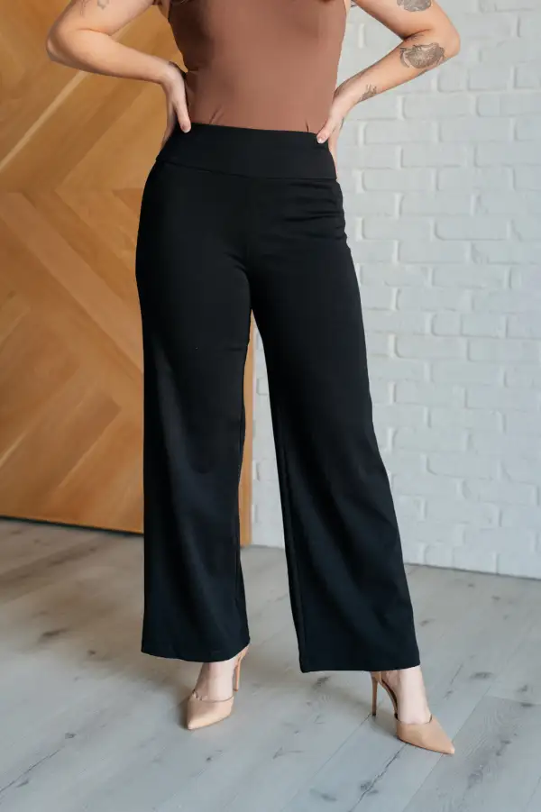 Magic Wide Leg Pants In Black