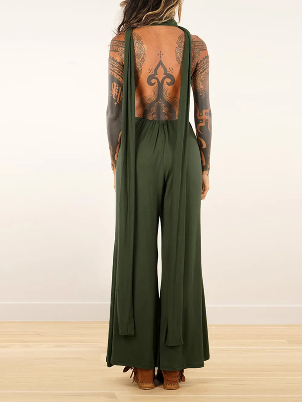 Cross Halter Jumpsuit