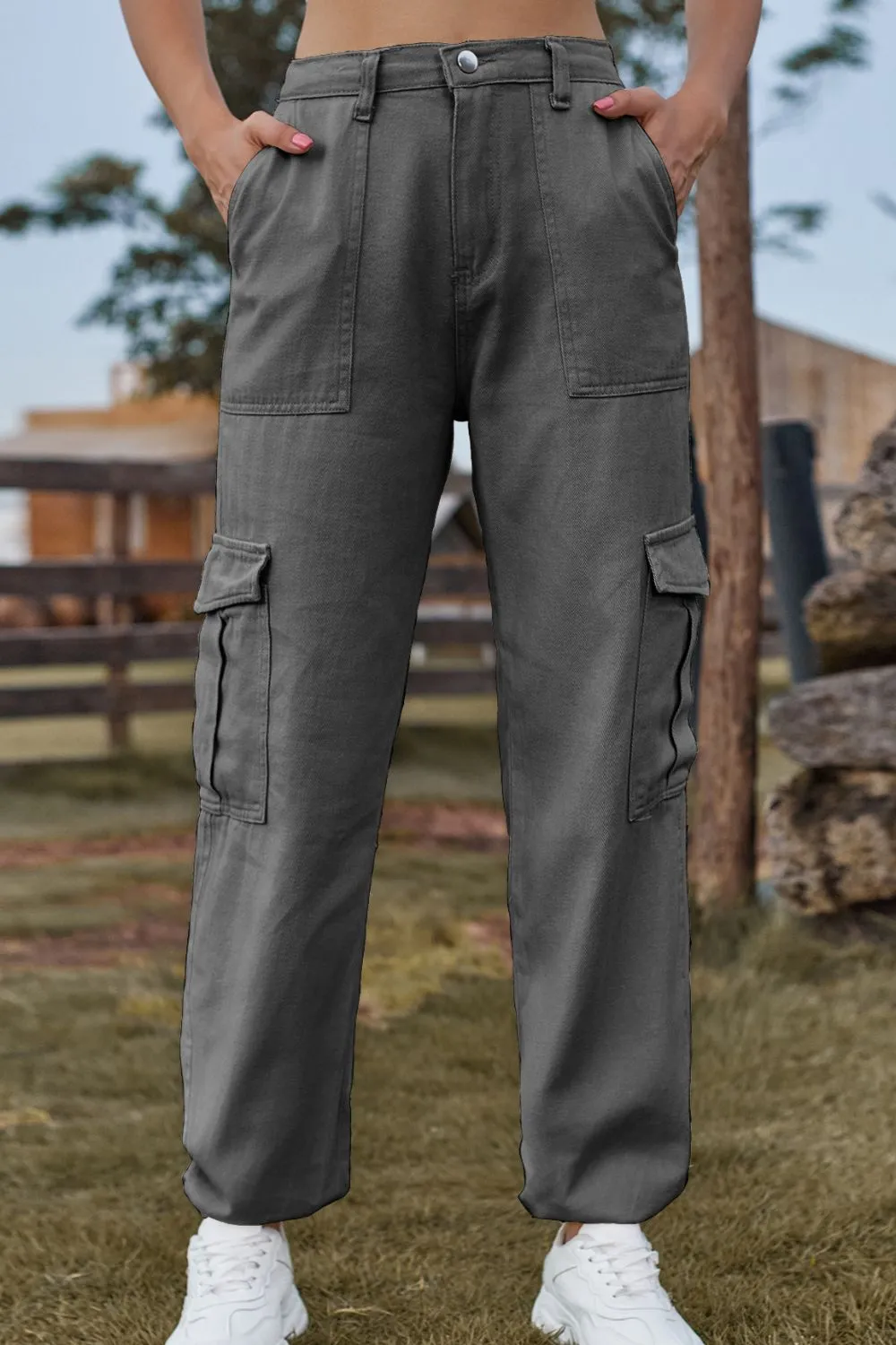 Long Jeans With Pocket