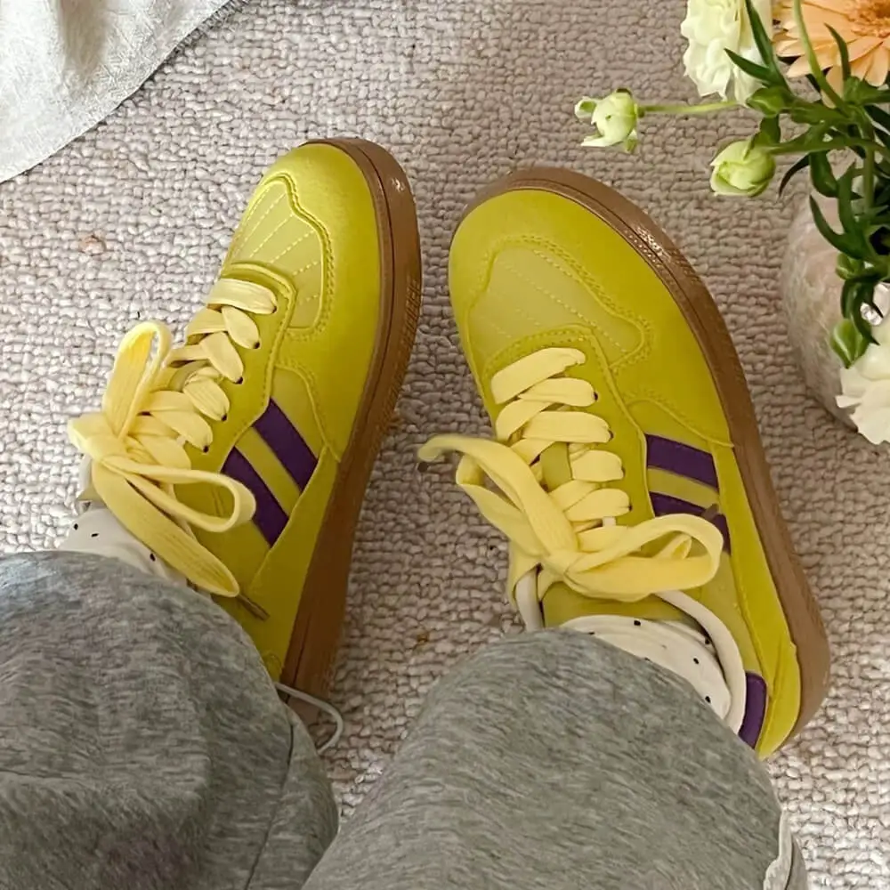Saturday School Sneakers In Yellow